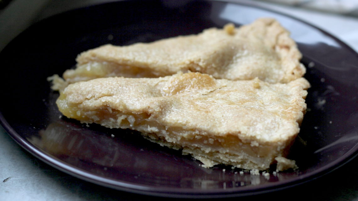 Birnen-Pie oder gedeckte Birnen-Tarte